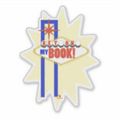 Wedden op mijn boek Vegas Auteur Fun Logo Sticker (Voorkant)