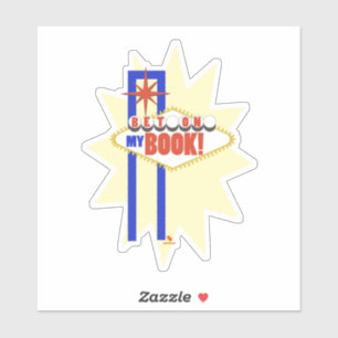 Wedden op mijn boek Vegas Auteur Fun Logo Sticker