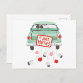 Weddenauto Briefkaart (Voorkant / Achterkant)