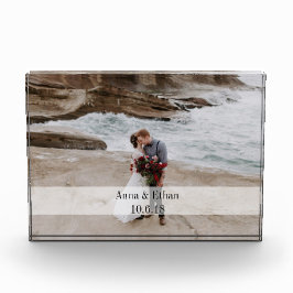 Weddenfoto Acrylblok Fotoblokken