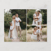 Weddenfoto Collage Hartelijk dank Briefkaart (Voorkant)