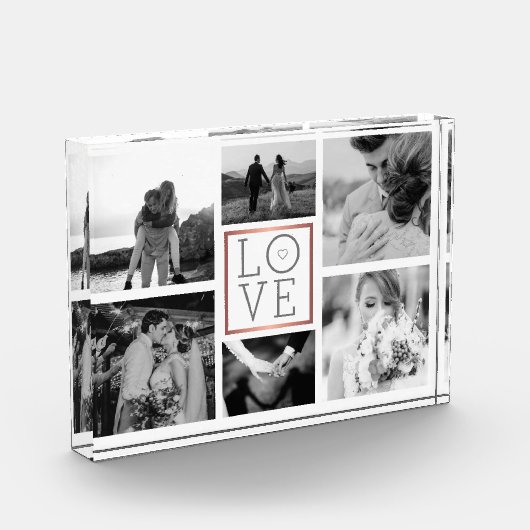 Weddenfoto Collage Love Black & White Fotoblokken (Links)