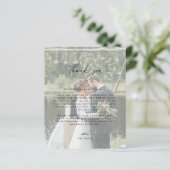 Weddenfoto Hartelijk dank (Staand voorkant)