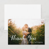 Weddenfoto Hartelijk dank Bedankkaart (Voorkant / Achterkant)