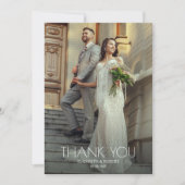 Weddenfoto Hartelijk dank Bedankkaart (Voorkant)