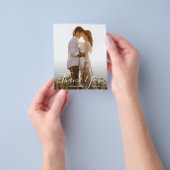 Weddenfoto Hartelijk dank! Flyer (Hand)