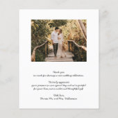 Weddenfoto Hartelijk dank! Flyer (Achterkant)