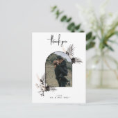 Weddenfoto Hartelijk dank je postkaart (Staand voorkant)