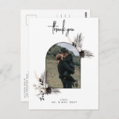 Weddenfoto Hartelijk dank je postkaart (Voorkant / Achterkant)