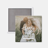 Weddenfoto Hartelijk dank Magneet (Voorkant / Achterkant)
