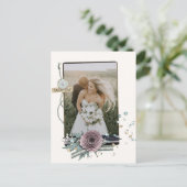 Weddenfoto Hartelijk dank voor Rustic Collage Sequ Briefkaart (Staand voorkant)