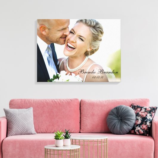 Weddenfoto Keepascanvas Canvas Afdruk (Insitu (Woonkamer))