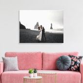 Weddenfoto Memory Newly Weds Keepomwille Canvas Afdruk (Insitu (Woonkamer))