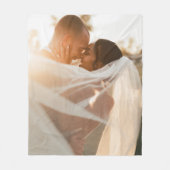 Weddenfoto Memory Newly Weds Keepomwille Fleece Deken (Voorkant)