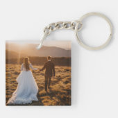 Weddenfoto Memory Newly Weds Keepomwille Sleutelhanger (Achterkant)