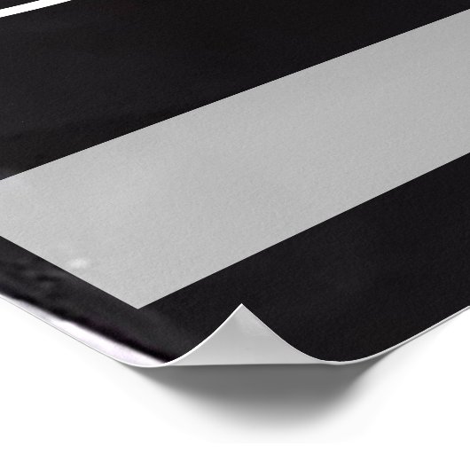 Weddenfoto met namen en datum poster (Hoek)