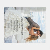 Weddenfoto Song lyrics Fleece Blanket (Voorkant (Horizontaal))