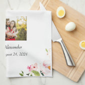 Weddenfoto Theedoek (Quarter Fold)