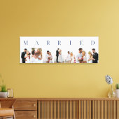 Weddenfoto's GEMAAKT 7 Afbeelding collage Canvas Afdruk (Insitu (Woonkamer))
