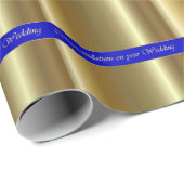 Weddengeld op papier met blauwe strepen (Rol Hoek)