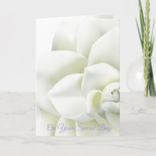 Weddenkaart op je speciale dag kaart