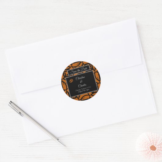 Weddenlabel Ronde Sticker (Envelop)