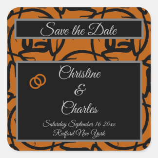 Weddenlabel Vierkante Sticker