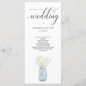 Weddenmassa/ceremonieprogramma Fan Programma (Voorkant)