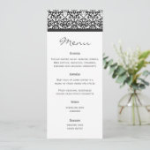 Weddenmenu Damask Menu (Staand voorkant)