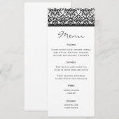 Weddenmenu Damask Menu (Voorkant / Achterkant)