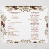 "Weddenprogramma"  Bourgogoud (Voorkant / Achterkant)