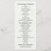 Weddenprogramma gouden anananappel programma (Achterkant)