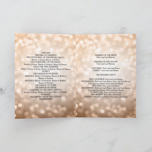 Weddenprogramma koper Glitter Lights Programma (Binnen)