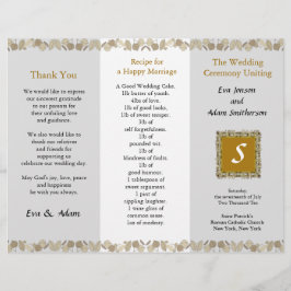 Weddenprogramma-map Gold Leaf