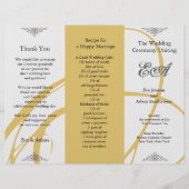 Weddenprogramma-map Twirl Amber Grey (Voorkant)