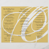 Weddenprogramma-map Twirl Amber Grey (Achterkant)