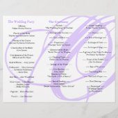 Weddenprogramma-map Twirl Paars Black (Achterkant)