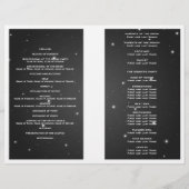 Weddenprogramma Night Dazzle Black (Achterkant)