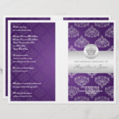 Weddenprogramma Royal Crown Paars (Voorkant / Achterkant)