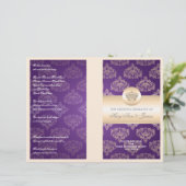 Weddenprogramma Royal Crown Paars (Staand voorkant)