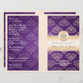 Weddenprogramma Royal Crown Paars (Voorkant / Achterkant)