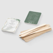 Weddenprogramma | Tropische olievlek Handwaaier (Niet-gemonteerd)