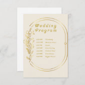 Weddenprogramma's (Voorkant / Achterkant)