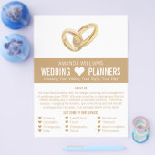 Weddenrennen, bruiloft Adverteren Flyer (Enkel)