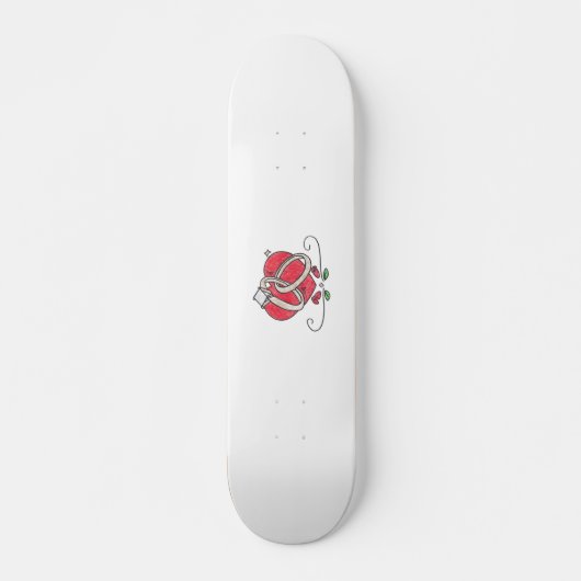 Weddenrennen/Verloving Rings Skateboard (Voorkant)