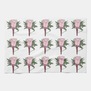 Weddenroze Rose Boutonniere Bouquet Floral Groom Theedoek