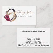 Weddensalon, bruiloft visitekaartje (Voorkant / Achterkant)