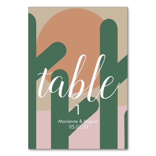 Weddenscactus Zonetelnummer Kaart (Voorkant)