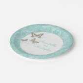 Weddenschap 3 inktvlinders blauwgroen witboek bord (Gekanteld)