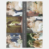 Weddenschap 6 Square Photo Collage Fleece Deken (Voorkant)